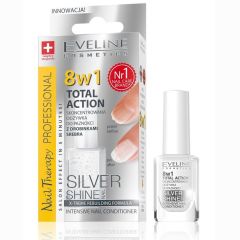 Eveline Cosmetics Nail Therapy Total Action Intensive Nail Conditioner With Silver Particles (12mL)