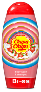 Bi-es Chupa Chups 2in1 Shampoo & Shower Gel Strawberry (250mL)