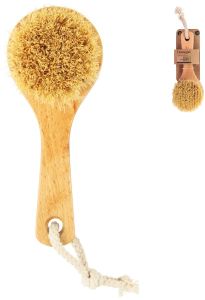 Donegal Massage Brush For Dry Brushing With Wooden Handle - Hanging Strap