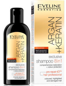Eveline Cosmetics Argan + Keratin Shampoo 8in1 (150mL)