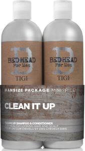 Tigi Bed Head For Men Clean Up Duo (2x750mL)