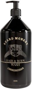 Beard Monkey Hair&Body Shampoo Lemongrass (1000mL)