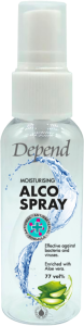 Depend Moisturising Alco Spray 77vol% Effective Against Bacteria and Viruses (50mL)