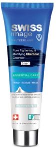 Swiss Image Essential Care Pore Tightening & Mattifying Charcoal Cleanser 3-in-1 (100mL)