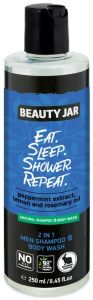 Beauty Jar 2-In-1 Men Shampoo & Body Wash Eat.Sleep.Shower.Repeat (250mL)