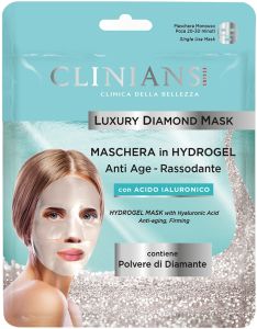 Clinians Luxury Diamond Hydrogel Mask With Hyaluronic Acid, Anti-Aging, Firming (25g)