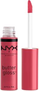 NYX Professional Makeup Butter Gloss Lip Gloss (8mL) Strawberry Cheesecake