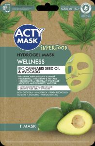 Acty Patch Hydrogel Face Mask Bio Cannabis Seed Oil & Avocado (1pc)