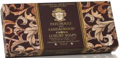 Fiorentino Gift Set Patchouli & Sandalwood Soaps (3x125g)