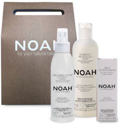 NOAH Strengthening Shampoo, Volumatic Hair Leave Balm & Restorative Hair Serum Gift Set