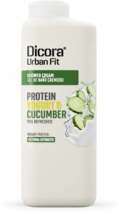 Dicora Urban Fit Shower Cream Protein Yogurt and Cucumber (400mL)