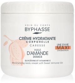 Byphasse Moisturizing Body Cream With Sweet Almond Oil (500mL)