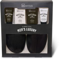 IDC Institute Men's Luxury Gift Set With Slippers