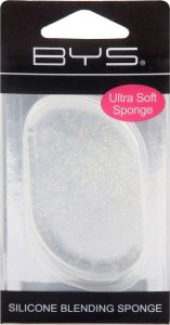 BYS Silicone Blending Sponge Clear With AB Glitter
