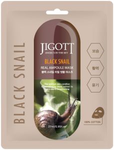 Jigott Black Snail Real Ampoule Mask (27mL)