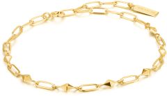 Ania Haie Gold Heavy Spike Bracelet