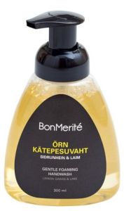 BonMerité Õrn Puhastusvaht Kätele Laim & Sidrunhein (300mL)