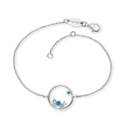 Engelsrufer Bracelet Cosmo Silver with Zirconia Multicolor