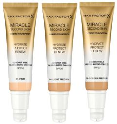 Max Factor Miracle Second Skin Hybrid Foundation (30mL)