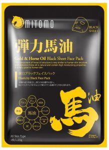 Mitomo Gold & Horse Oil Black Sheet Mask