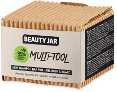 Beauty Jar Multi-tool Men Shampoo Bar For Hair, Body And Beard (60g)