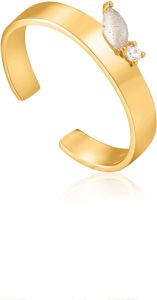 Ania Haie Gold Midnight Thick Adjustable Ring