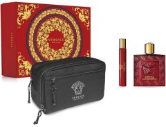 Versace Eros Flame EDP (100mL) + EDP (10mL) + Cosmetic Bag
