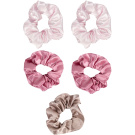 The Vintage Cosmetic Company Hair Scrunchies (5pcs) Satin Pink