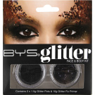 BYS Glitter Face & Body Kit Black