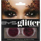 BYS Glitter Face & Body Kit Fuschsia