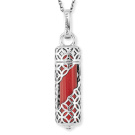 Engelsrufer Necklace Powerful Stone M Red Jasper Silver