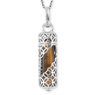 Engelsrufer Necklace Powerful Stone M Tiger Eye Silver